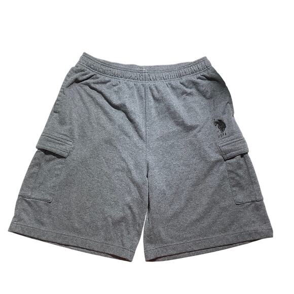 US Polo Association Men’s Gray Cargo Shorts Size XL – Stretch, Casual, Athletic - Picture 1 of 8